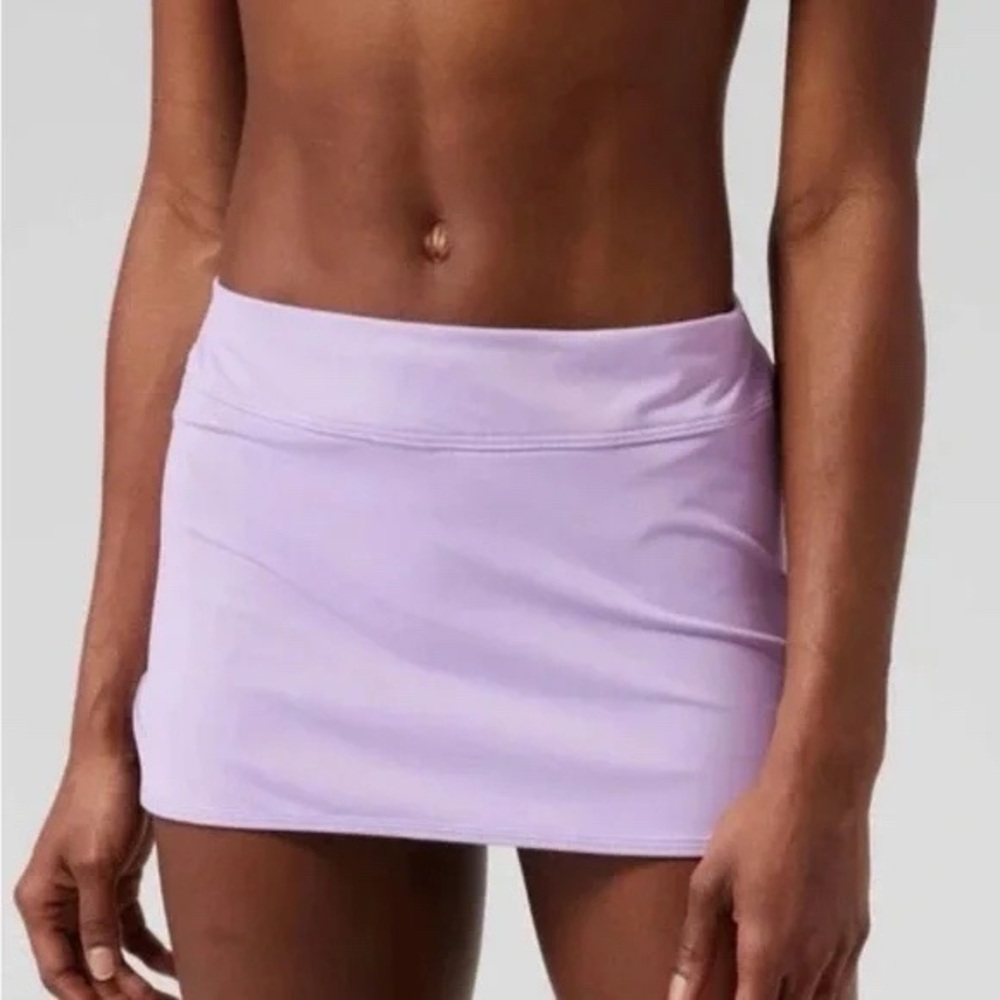 Athleta Tidal Swim Skirt in Elfin Purple size M, NWOT